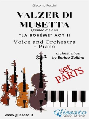 cover image of Valzer di Musetta--Voice, Orchestra and Piano (Parts)